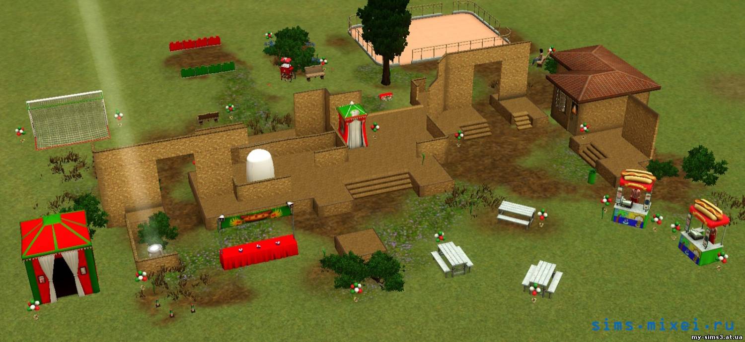Завантажити фестивальний лот The Sims 3 Монте Віста